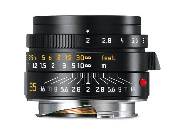 Leica Summicron-M 35mm f/2 ASPH Svart Vidvinkel. Filterfatning E39